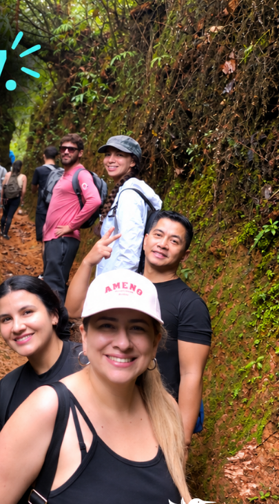 Grupo en el sendero